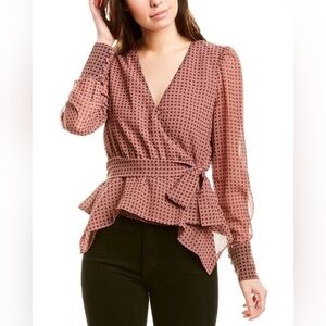 [NWT] BAILEY44 Tinsley Medallion Print Wrap Top. Size 2